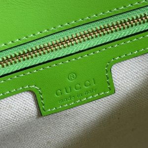 GG Blondie Medium Handbag 27cm Green Calfskin