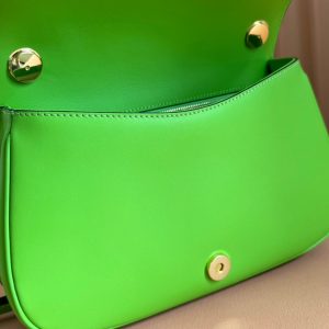 GG Blondie Medium Handbag 27cm Green Calfskin