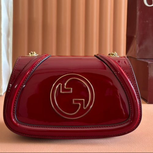 Gucci Blondie Bag Rosso Ancora Red Patent Leather
