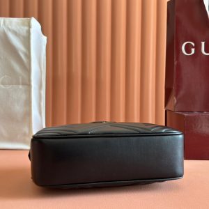 Gucci GG Marmont 24 Bag All Black Calfskin 248345