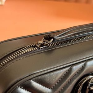 Gucci GG Marmont 24 Bag All Black Calfskin 248345