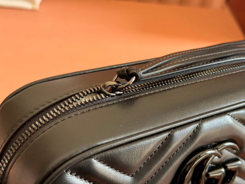 Gucci GG Marmont 24 Bag All Black Calfskin 248345