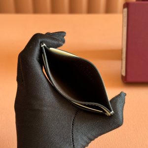 Gucci Ophidia Card Holder Wallet Beige Ebony Canvas Leather 239964