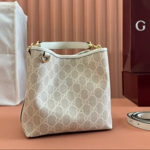 img_89648692_20250303_i1740991357_1046_6_jpg Gucci Ophidia 20.5cm Bag Beige White Canvas 239673