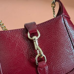 Gucci Jackie Notte Bag Rosso Ancora Red Patent Leather 248415