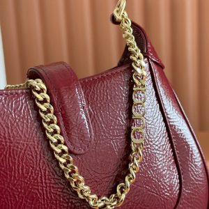 Gucci Jackie Notte Bag Rosso Ancora Red Patent Leather 248415