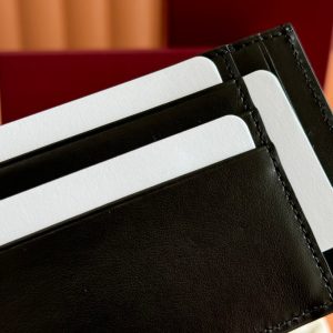 Gucci Card Wallet Grey mix Black Leather 248421