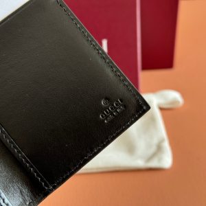 Gucci Wallet Grey mix Black Leather 248423