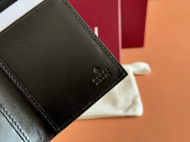 Gucci Wallet Grey mix Black Leather 248423