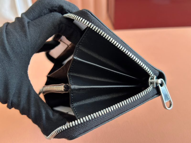 Gucci Long Wallet Grey mix Black Leather 248424