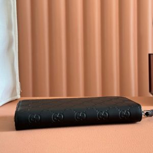 img_89648692_20250309_i1741501956_5124_0_jpg Gucci Zipper Wallet Black Embossed 248406