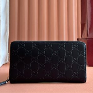 img_89648692_20250309_i1741501956_8227_6_jpg Gucci Zipper Wallet Black Embossed 248406