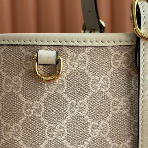 img_89648692_20250313_i1741857031_477_3_jpg Gucci Ophidia 38cm Bag Beige White Canvas 244550