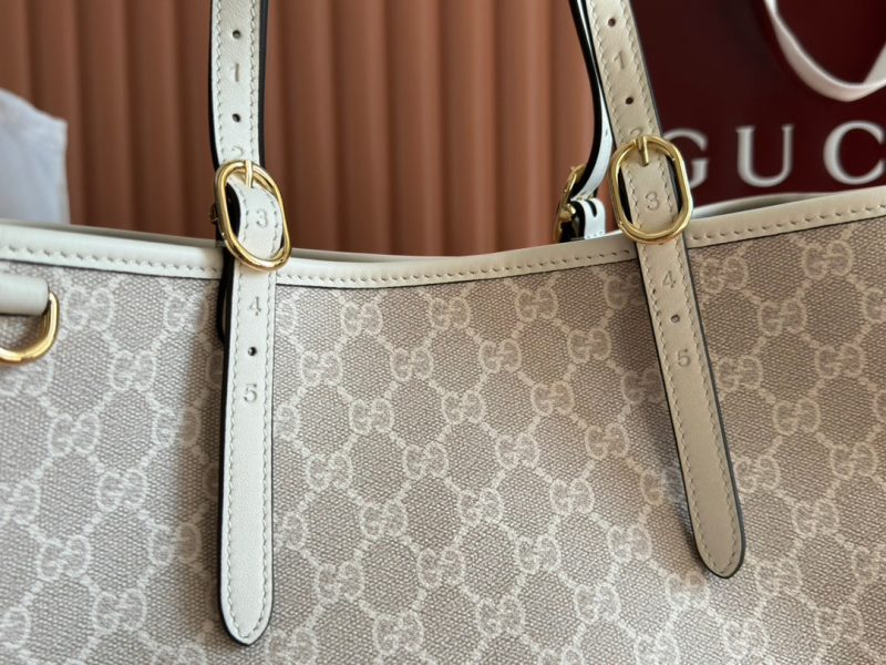 img_89648692_20250313_i1741857031_4947_1_jpg Gucci Ophidia 38cm Bag Beige White Canvas 244550