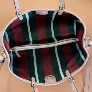 Gucci Ophidia 31cm Bag Pink Canvas 244357