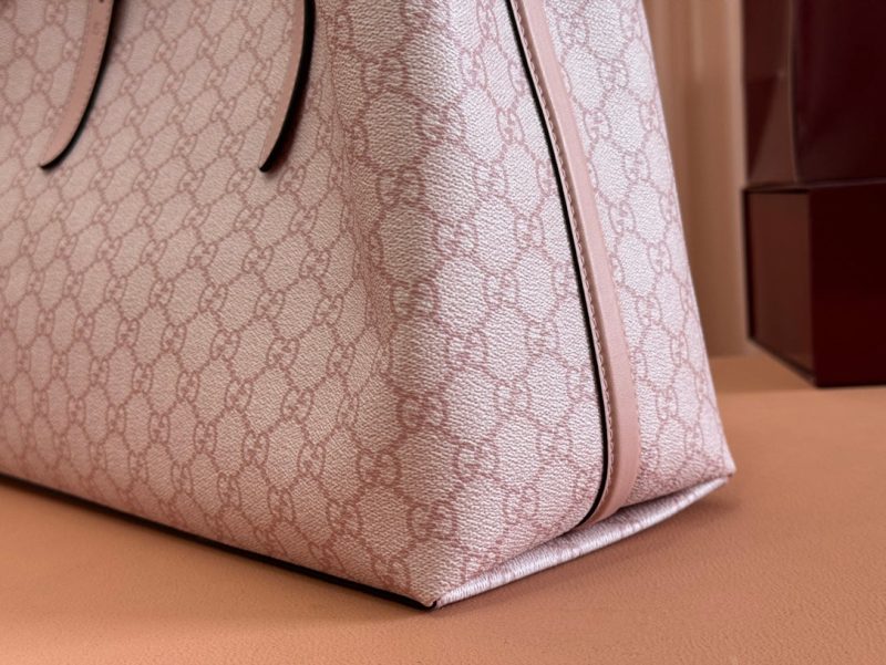 Gucci Ophidia 38cm Bag Pink Canvas 244358