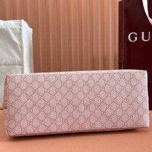 Gucci Ophidia 38cm Bag Pink Canvas 244358