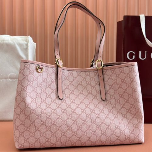 img_89648692_20250315_i1742028363_9443_4_jpg Gucci Ophidia 38cm Bag Pink Canvas 244358