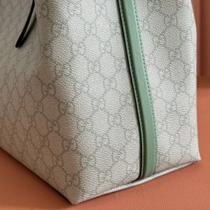 Gucci Ophidia 38cm Bag Green Canvas 244367