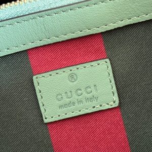 Gucci Ophidia 38cm Bag Green Canvas 244367