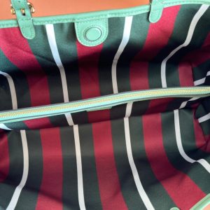 Gucci Ophidia 38cm Bag Green Canvas 244367