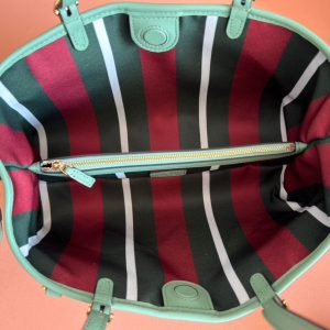 Gucci Ophidia 31cm Bag Green Canvas 244368