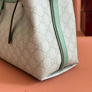 Gucci Ophidia 31cm Bag Green Canvas 244368
