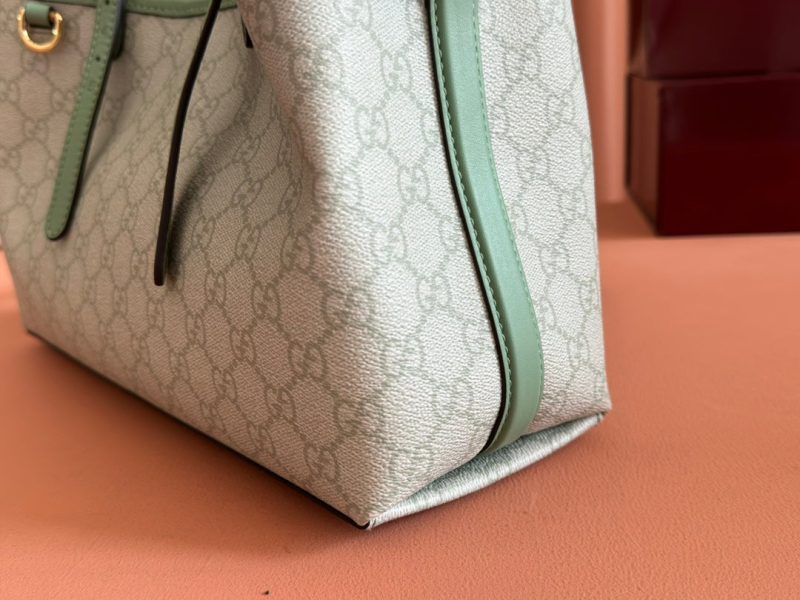 Gucci Ophidia 31cm Bag Green Canvas 244368