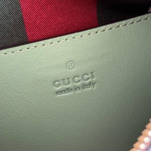 Gucci Ophidia 24.5cm Bag Green Canvas 244369