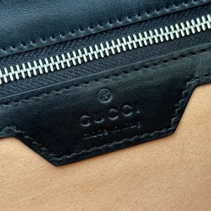 Gucci GG Marmont 26 Bag with Silver Hardware Black Calfskin 248245