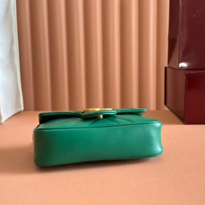 Gucci GG Marmont 16.5 Bag Green Calfskin 248372