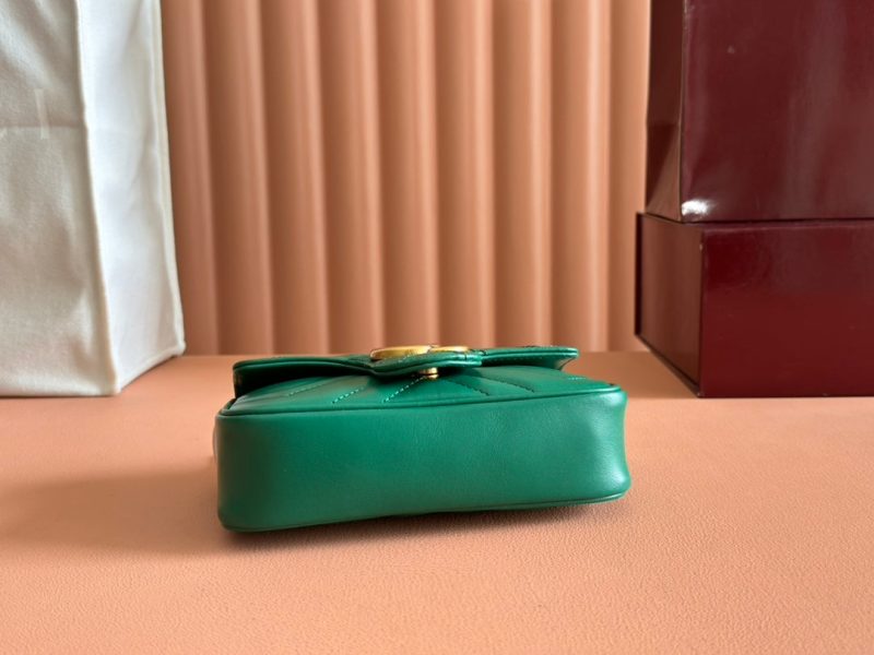 Gucci GG Marmont 16.5 Bag Green Calfskin 248372