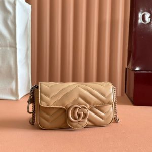 Gucci GG Marmont 16.5 Bag All Beige Calfskin 248378