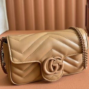 Gucci GG Marmont 16.5 Bag All Beige Calfskin 248378