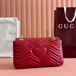 Gucci GG Marmont 31 Bag Red Calfskin 248222