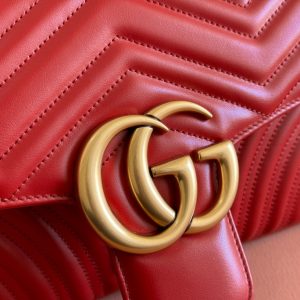 Gucci GG Marmont 31 Bag Red Calfskin 248222