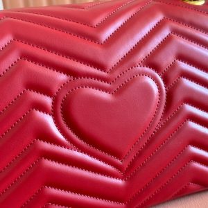 Gucci GG Marmont 31 Bag Red Calfskin 248222