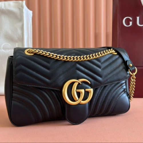 Gucci GG Marmont 31 Bag Black Calfskin 248223