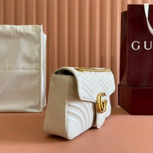 Gucci GG Marmont 31 Bag White Calfskin 248224