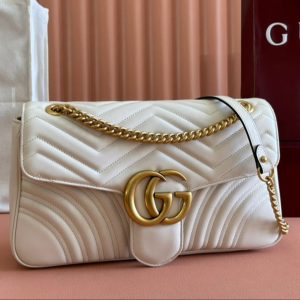 Gucci GG Marmont 31 Bag White Calfskin 248224