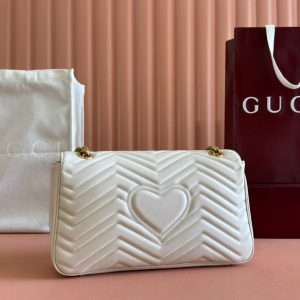 Gucci GG Marmont 31 Bag White Calfskin 248224