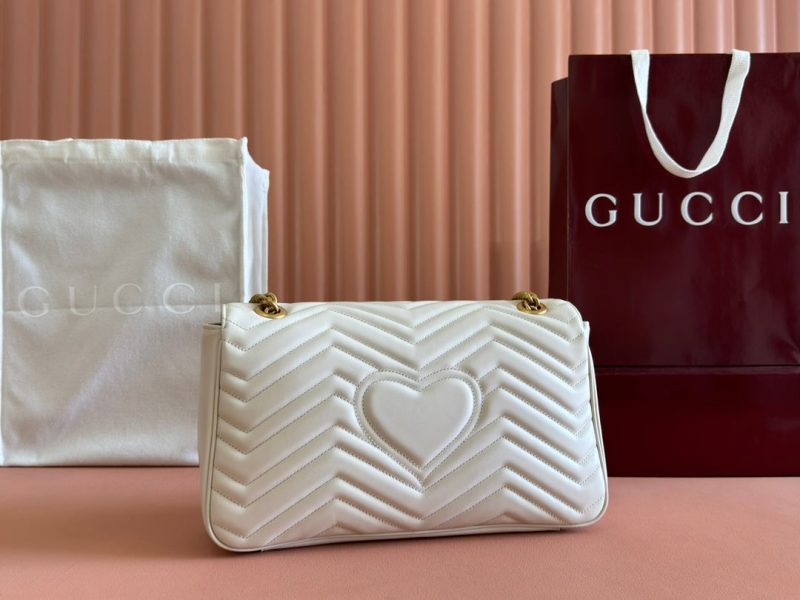 Gucci GG Marmont 31 Bag White Calfskin 248224