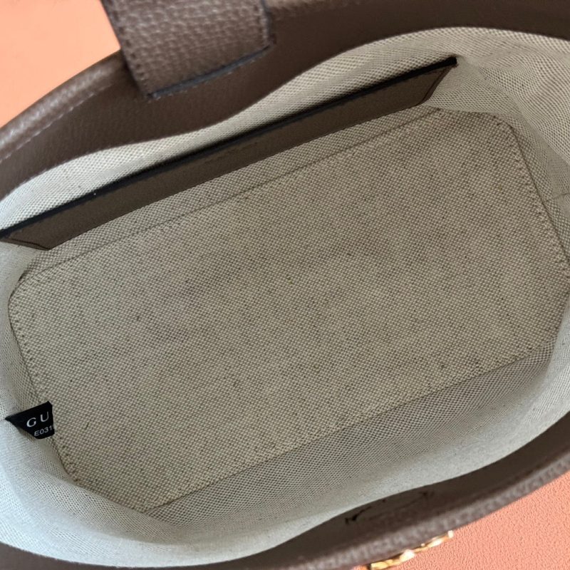 Gucci Ophidia 23cm Bag Ebony Brown Canvas Leather 248270