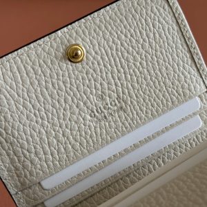 Gucci Marmont Wallet Ebony mix White Canvas Leather 250956