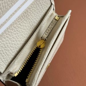 Gucci Marmont Wallet Ebony mix White Canvas Leather 250956
