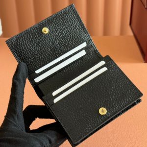 Gucci Marmont Wallet Ebony mix Black Canvas Leather 250957