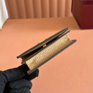 Gucci Marmont Wallet Beige mix Brown Canvas Leather 250959