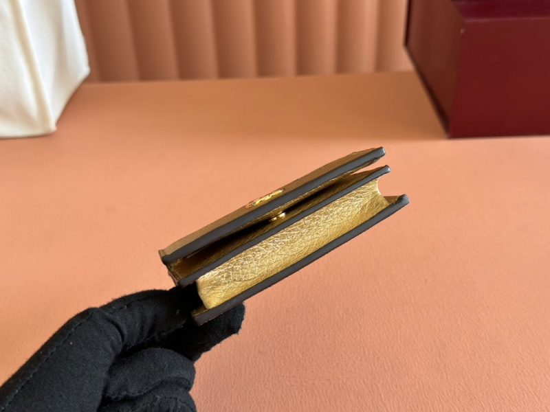 Gucci Marmont Wallet Ebony mix Gold Canvas Leather 250961