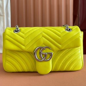 Gucci GG Marmont Bag Yellow Sheepskin 250855