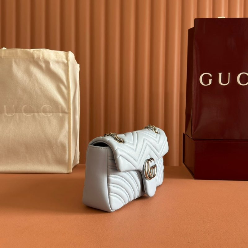 Gucci GG Marmont Bag Blue Sheepskin 250847